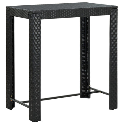 Garden Bar Set Black