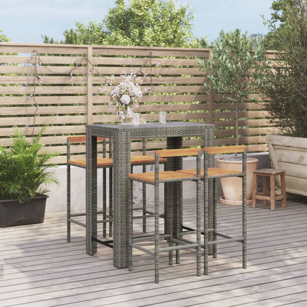 Garden Bar Set Grey