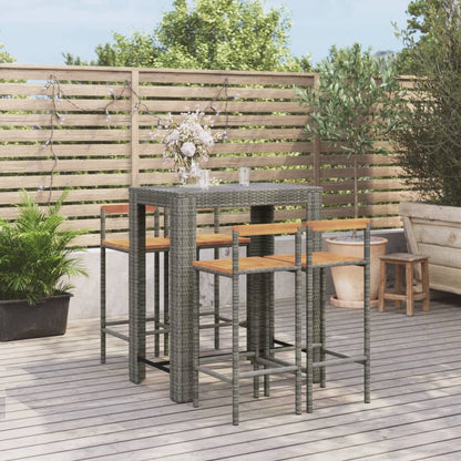 Garden Bar Set Grey
