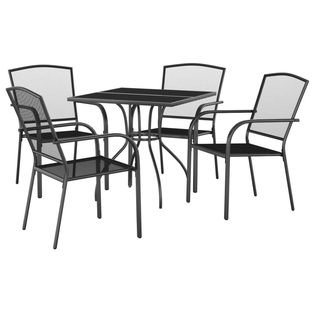 Garden Dining Set Anthracite Steel (e-coated and powder-coated)