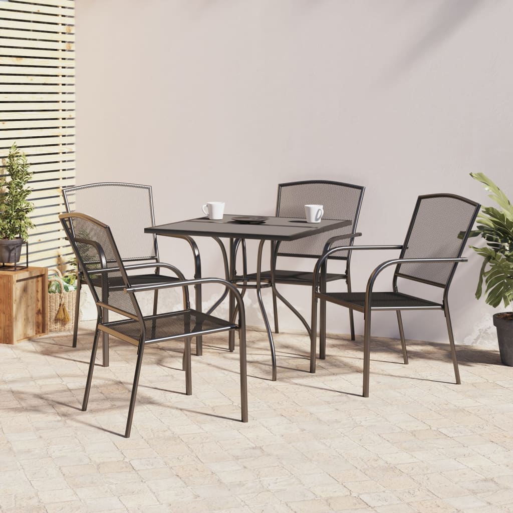 Garden Dining Set Anthracite Steel (e-coated and powder-coated)