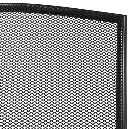 Garden Dining Set Anthracite Steel Medium Stackable
