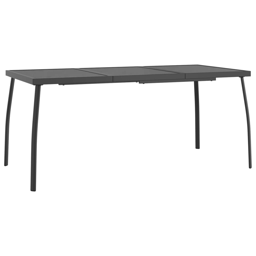 Garden Dining Set Anthracite Steel 7-piece set