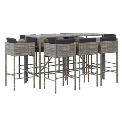 Garden Bar Set Grey, Dark grey, Black
