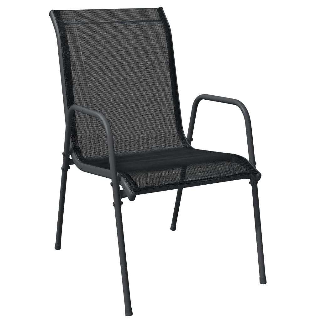 Garden Dining Set Black, Anthracite