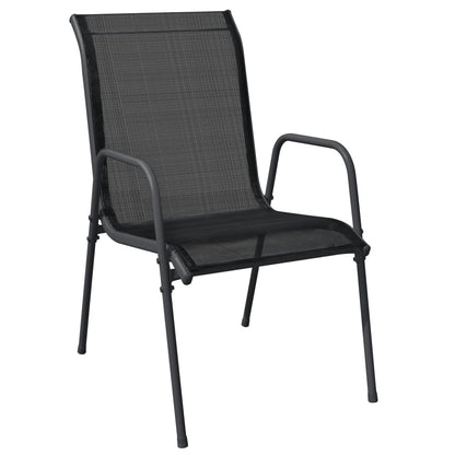 Garden Dining Set Black, Anthracite