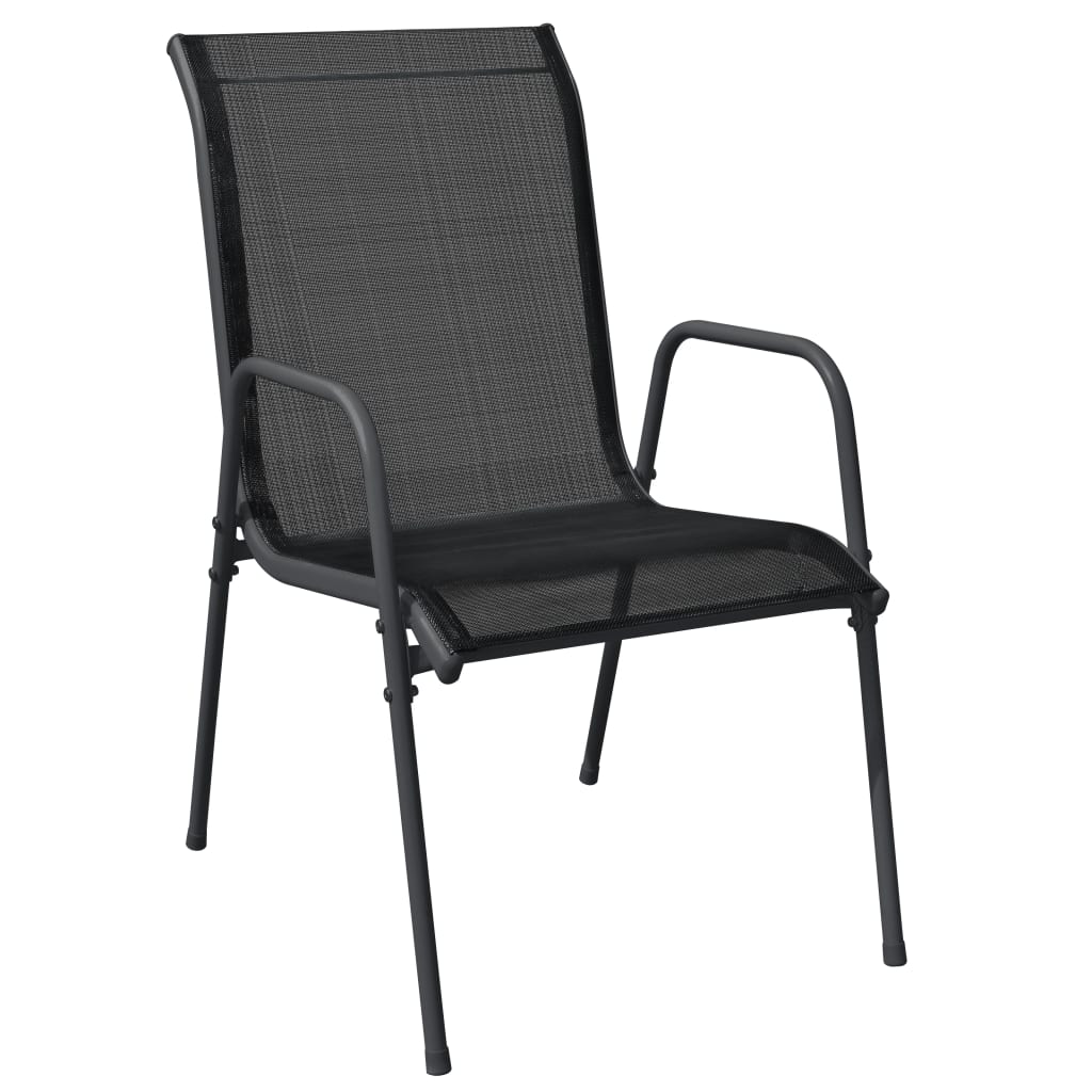 Garden Dining Set Black, Anthracite
