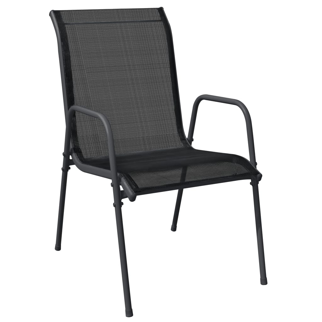 Garden Dining Set Black, Anthracite