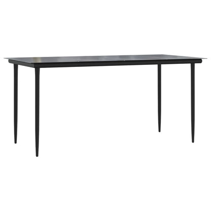 Garden Dining Set Black, Anthracite