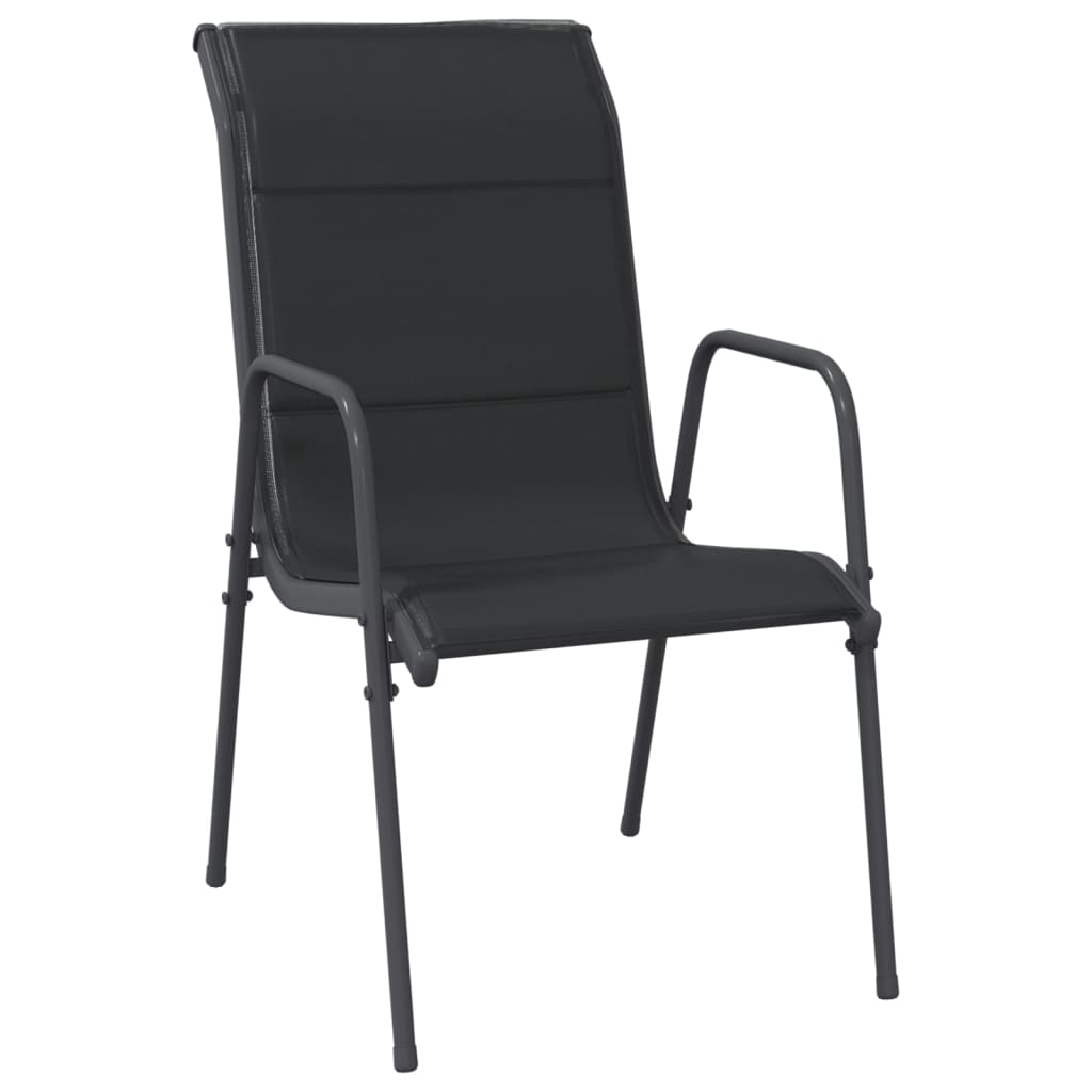Garden Dining Set Black, Anthracite