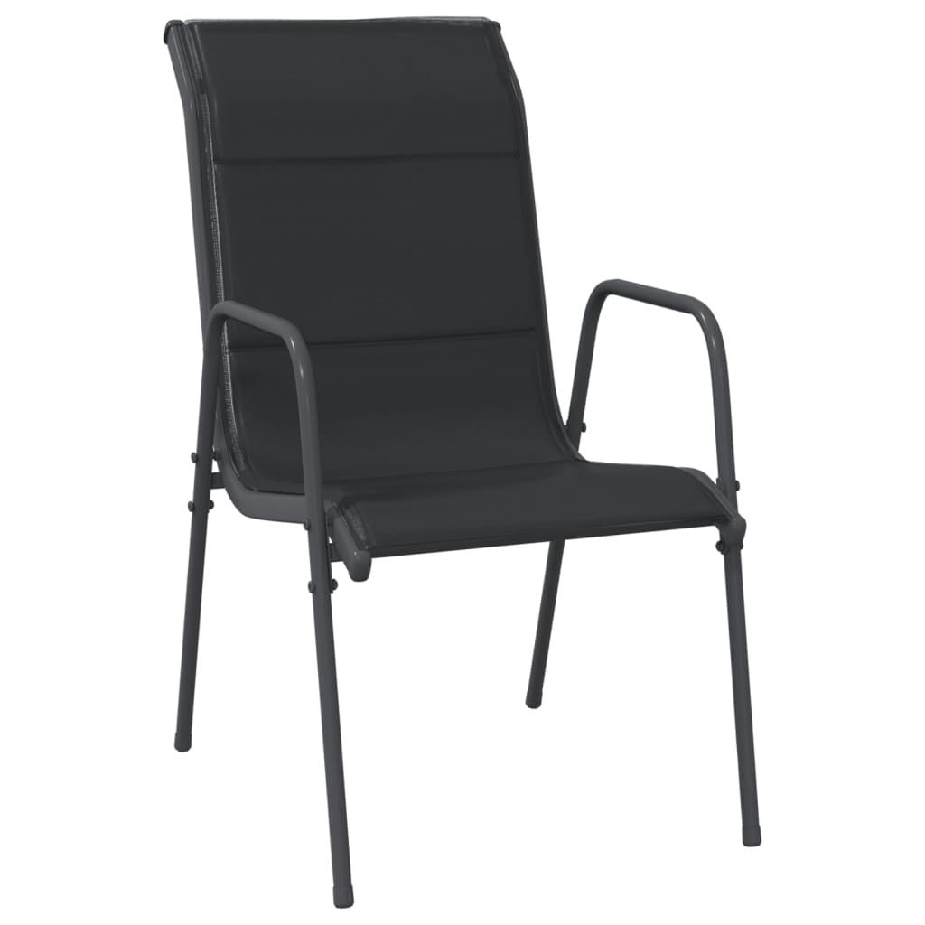 Garden Dining Set Black, Anthracite