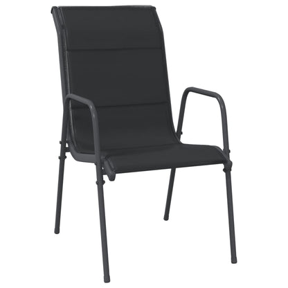 Garden Dining Set Black, Anthracite
