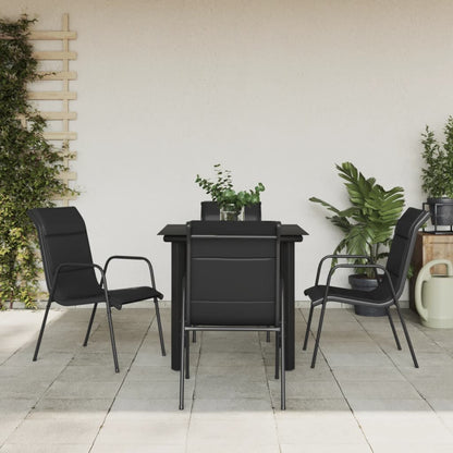 Garden Dining Set Black, Anthracite