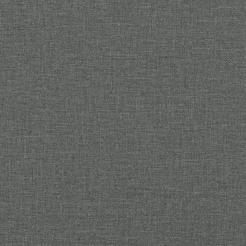 2-seater Sofa Dark Grey Fabric (100% polyester), metal, textilene
