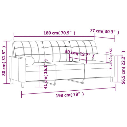 3-seater Sofa Dark gray