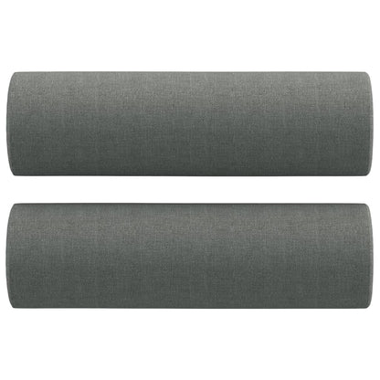 2-Seater Sofa Dark Grey Fabric (100% polyester), metal, textilene
