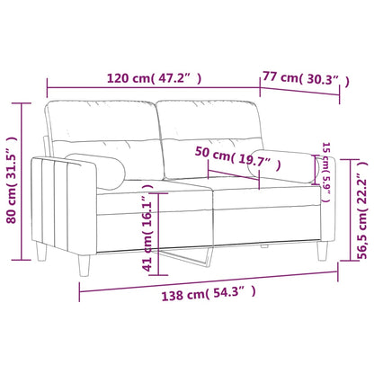 2-Seater Sofa Dark Grey Fabric (100% polyester), metal, textilene