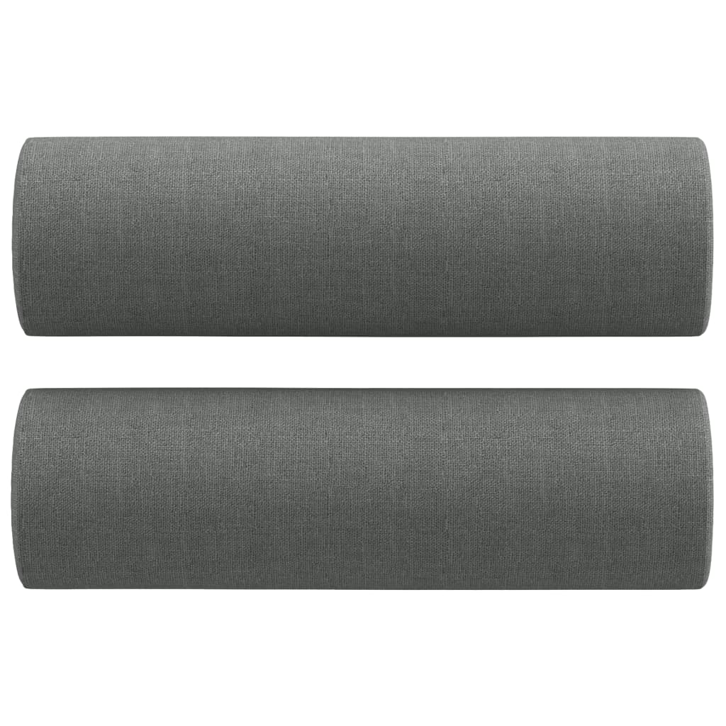 3-seater Sofa Dark Grey Fabric (100% polyester), metal, textilene