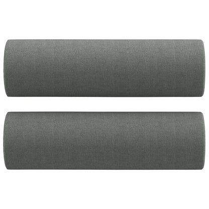 3-seater Sofa Dark Grey Fabric (100% polyester), metal, textilene