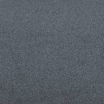 2-seater Sofa Dark grey Velvet (100% polyester), metal, textilene