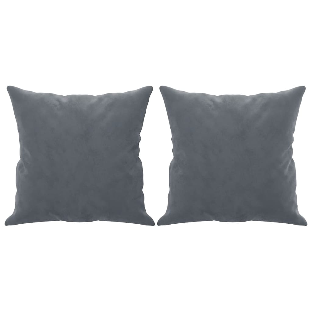 2-seater Sofa Dark grey Velvet (100% polyester), metal, textilene