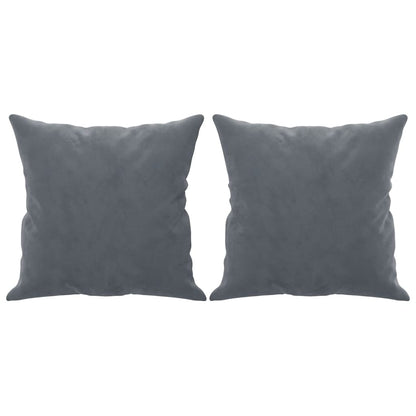 2-seater Sofa Dark grey Velvet (100% polyester), metal, textilene