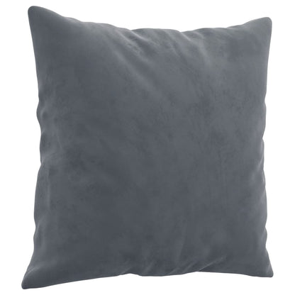 3-Seater Sofa Dark Grey Velvet (100% polyester), metal, textilene