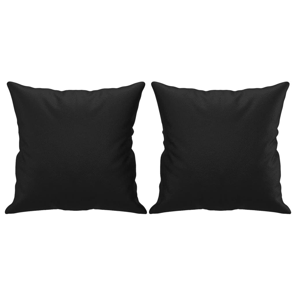2-seater Sofa Black Faux leather, metal, textilene 2-Seater
