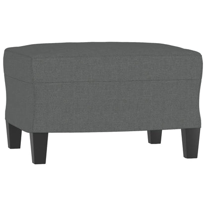 3-seater Sofa With Footstool Dark Grey