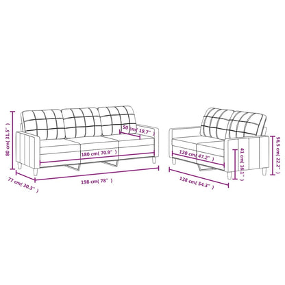 Sofa Set Dark Grey Fabric (100% polyester), metal, textilene, plywood