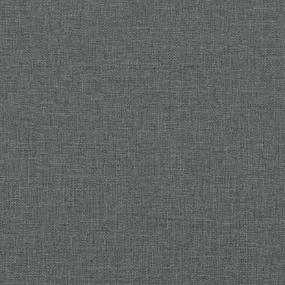 Sofa Set Dark Grey Fabric 2-Seater, 3-Seater, Footstool Sofa Set