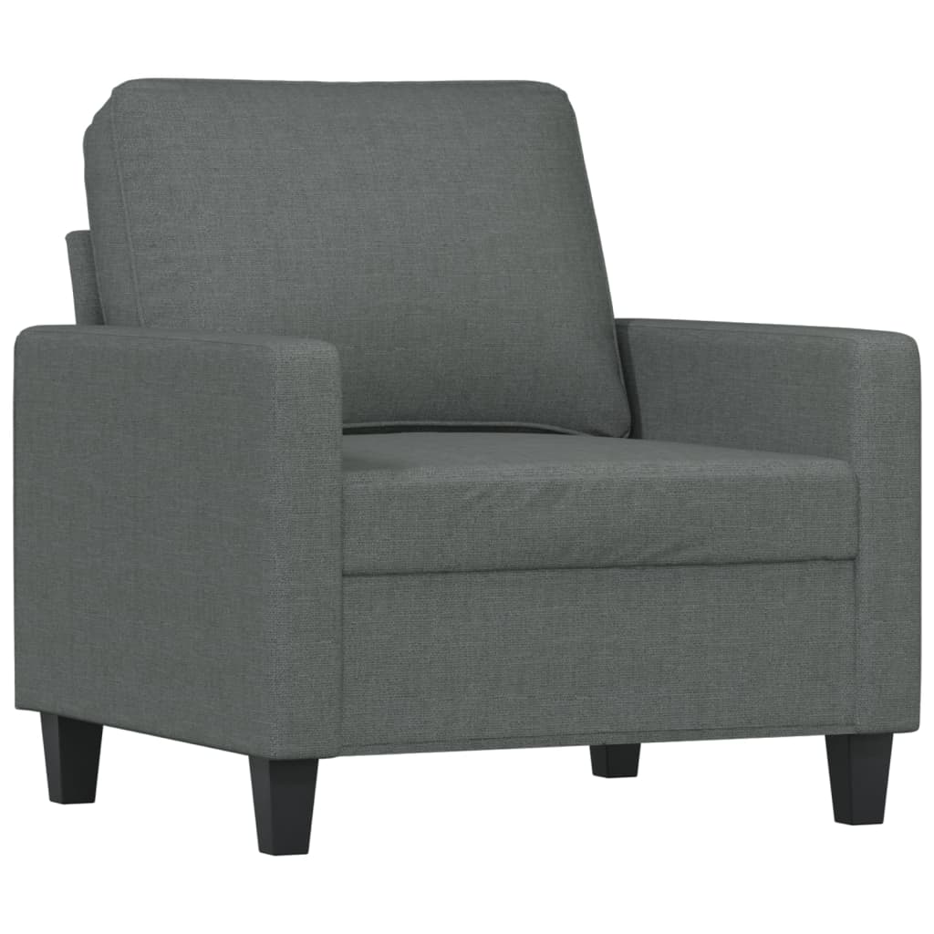 Sofa Set Dark Grey 100% polyester Sofa Set Rectangular Modern