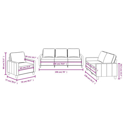 Sofa Set Dark Grey 100% polyester Sofa Set Rectangular Modern