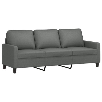 Sofa Set Dark grey Fabric (100% polyester), Metal, Textilene, Plywood