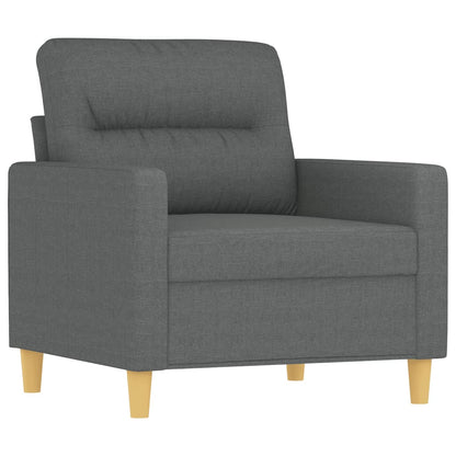 Sofa Set Dark grey Fabric (100% polyester), metal, textilene, plywood