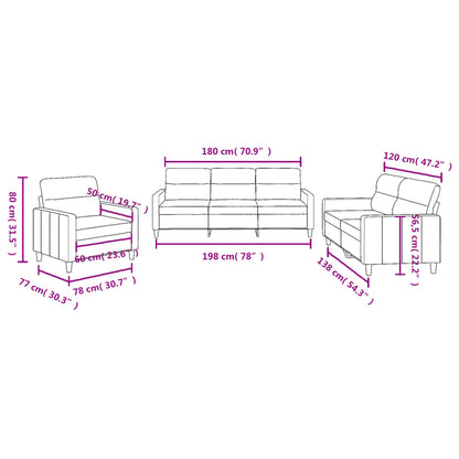 Sofa Set Dark grey Fabric (100% polyester), metal, textilene, plywood