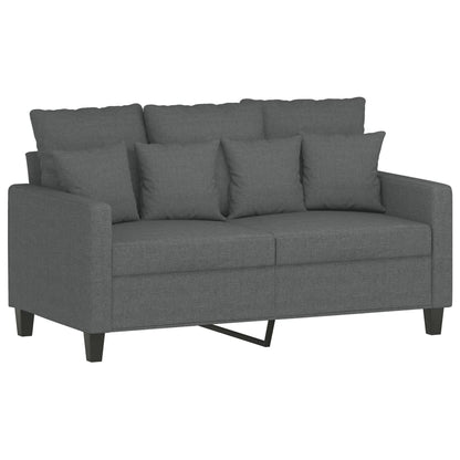 Sofa Set Dark grey Fabric (100% polyester)