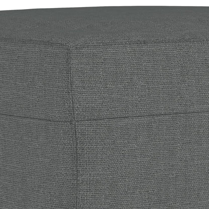 Sofa Set Dark grey Fabric (100% polyester)