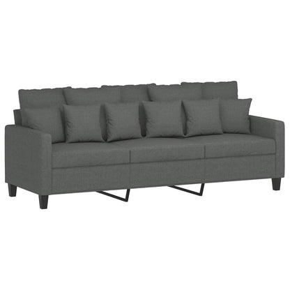 Sofa Set Dark Gray Polyester Large Sofa Set Rectangular