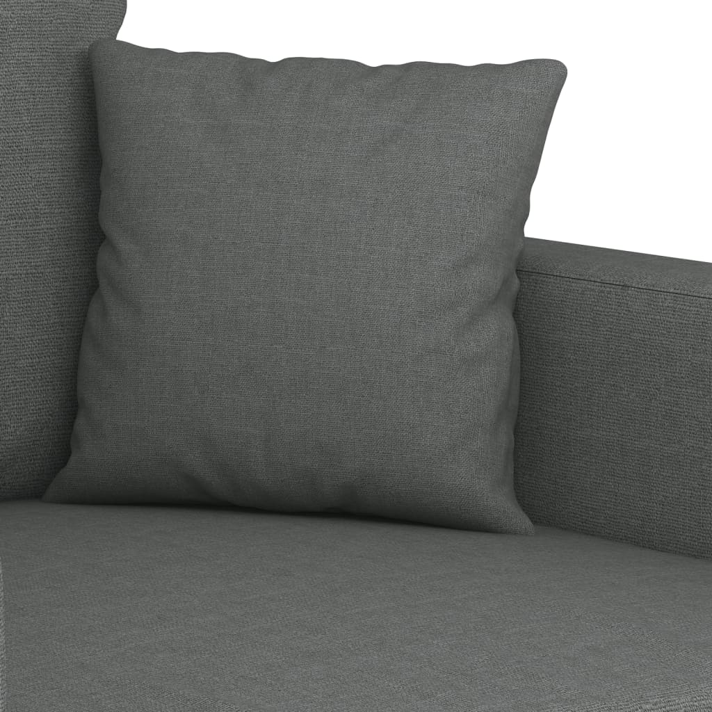 Sofa Set Dark Gray Polyester Large Sofa Set Rectangular
