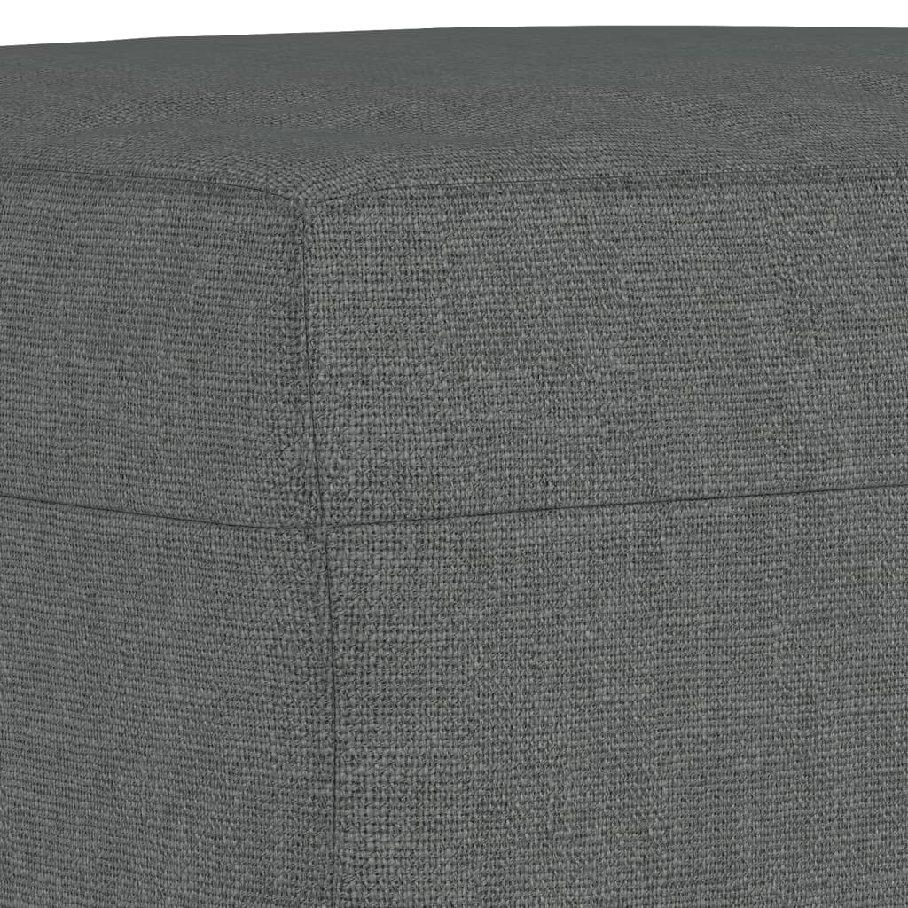 Sofa Set Dark Grey Fabric (100% polyester), metal, textilene, plywood