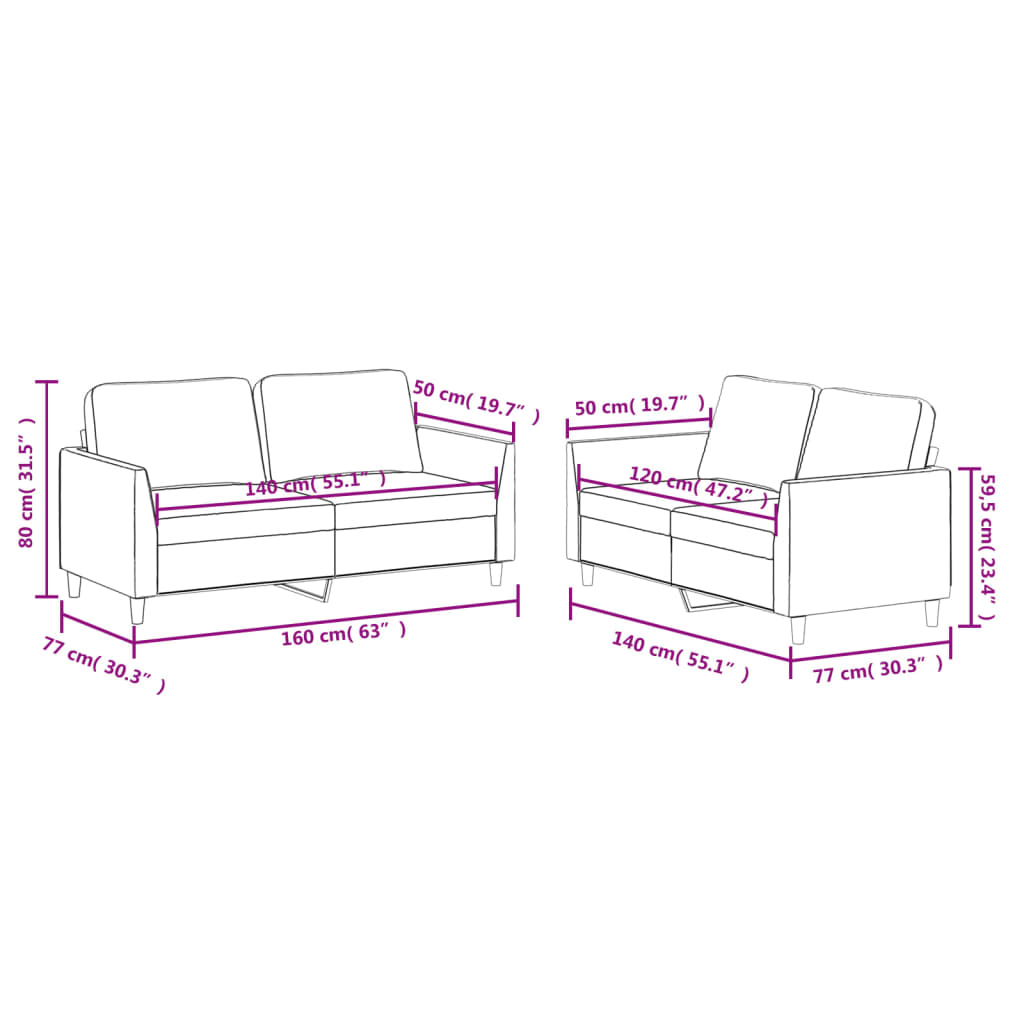 Sofa Set Black
