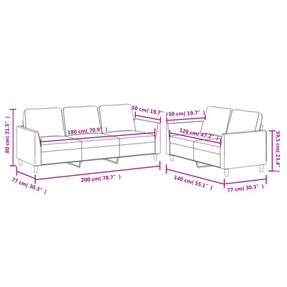 Sofa Set Black Faux leather, metal, textilene, plywood