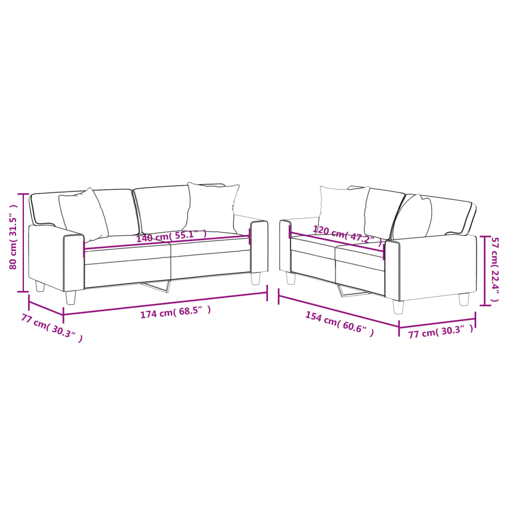 Sofa Set Black