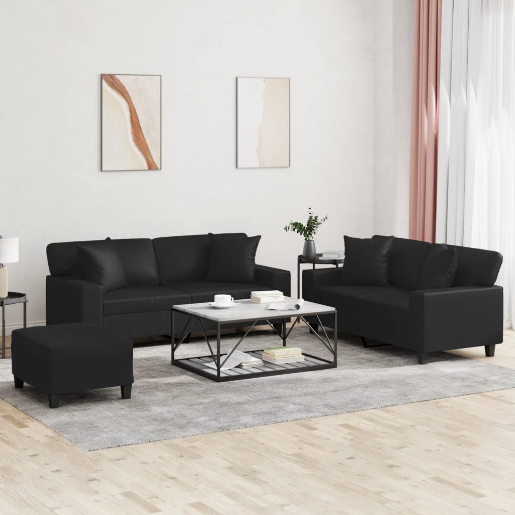 Sofa Set Black