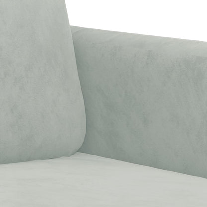 Sofa Set Light Grey Velvet