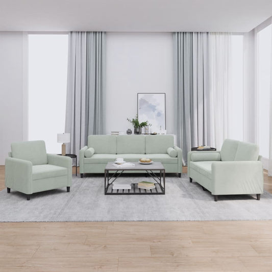 Sofa Set Light Grey