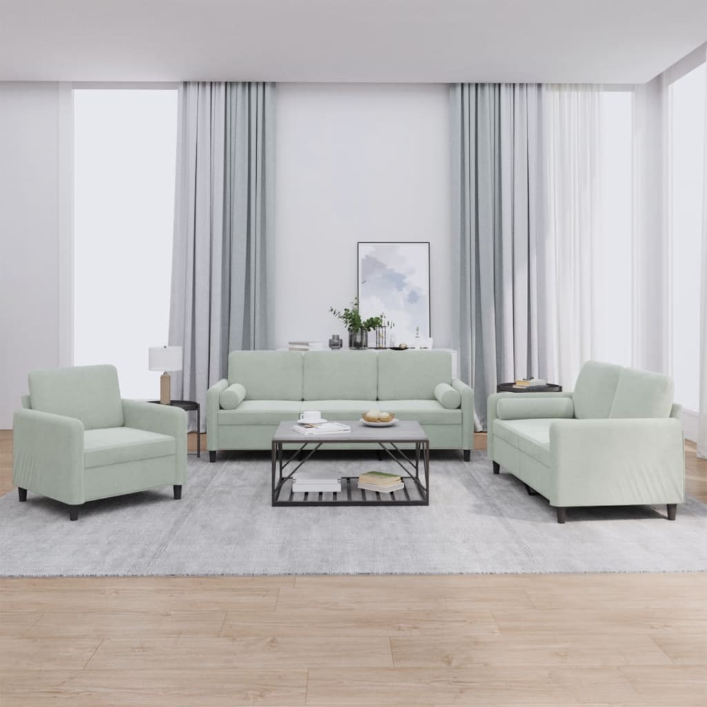 Sofa Set Light Grey