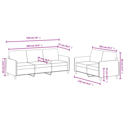 Sofa Set Dark grey Velvet (100% polyester), metal, textilene, plywood