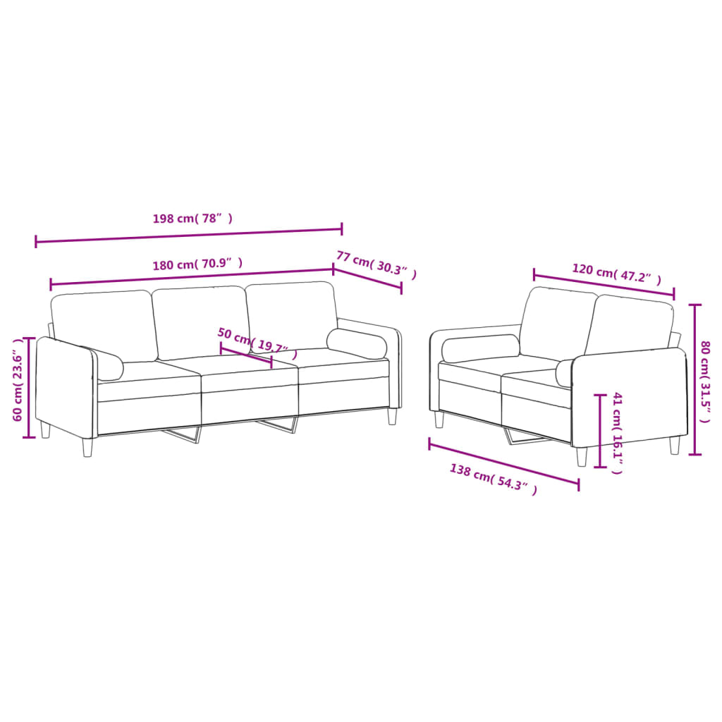 Sofa Set Dark Grey Velvet (100% polyester), metal, textilene, plywood